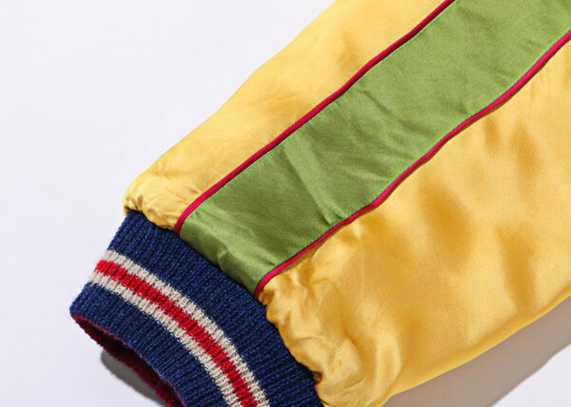 港商 スカジャン 西陣織 港商スカジャン Early 1950s Style Acetate × Quilt Souv