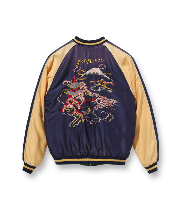 テーラー東洋スカジャン Acetate Souvenir Jacket “ROARING TIGER” × “LANDSCAPE”(AGING  MODEL)