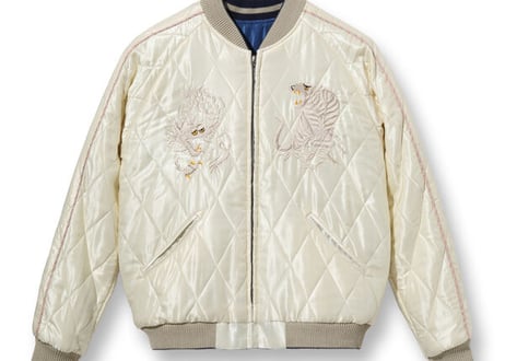 テーラー東洋スカジャン  Acetate Quilted Souvenir Jacket  “DUELLING DRAGONS” × “WHITE TIGER”
