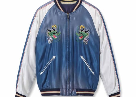テーラー東洋スカジャン Acetate Souvenir Jacket “EAGLE & DRAGON” × “JAPAN MAP” (AGING MODEL)