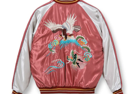 テーラー東洋スカジャン  ACETATE SOUVENIR JACKET “JAPAN MAP” × “EAGLE & DRAGON”