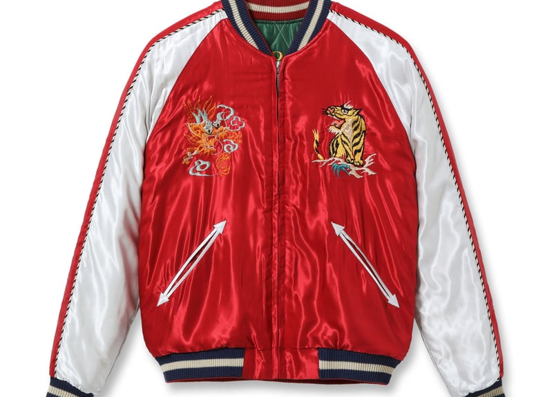 テーラー東洋スカジャン キルティング Acetate Quilted Souvenir