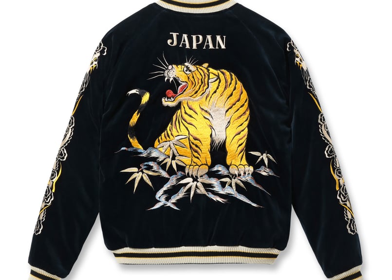 スタジャン　ビンテージ　ベロア　別珍　高虎 10月発売】テーラー東洋スカジャン 別珍(べっちん) Velveteen Souvenir