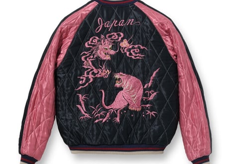 テーラー東洋スカジャン  Acetate Quilted Souvenir Jacket “EAGLE” × “DRAGON & TIGER”