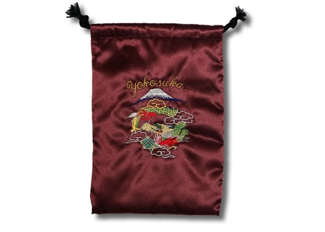 MIKASAオリジナル スカジャン巾着　日本製 Original Drawstring bag Made in JAPAN