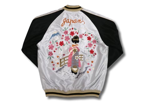 タイトル：TAILOR TOYO テーラー東洋 ACETATE SOUVENIR JACKET "舞子"X"WHITE EAGLE"横須賀MIKASA