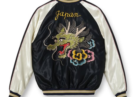 テーラー東洋スカジャン  ACETATE SOUVENIR JACKET “DRAGON HEAD” × “JAPAN MAP”