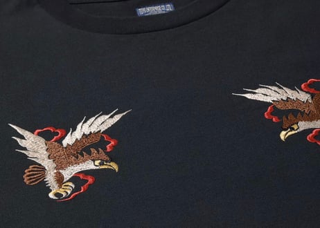 テーラー東洋 TAILOR TOYO SUKA T-SHIRT EMBROIDERED “EAGLE”スカジャンTシャツ 横須賀