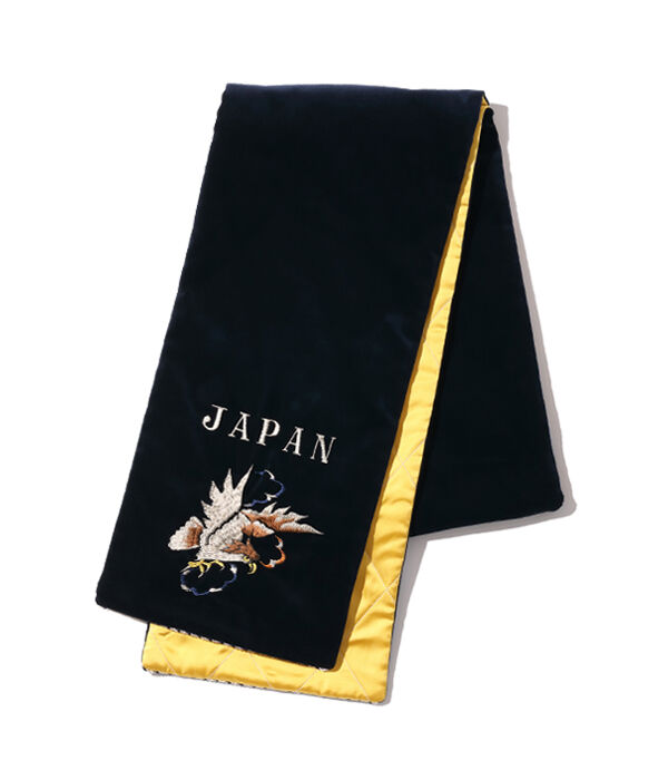 テーラー東洋 スカマフラー スカーフ テーラー東洋 スカジャン柄別珍マフラー VELVETEEN WINTER SCARF