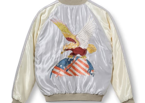 テーラー東洋スカジャン  ACETATE SOUVENIR JACKET “EAGLE” × “JAPAN MAP”