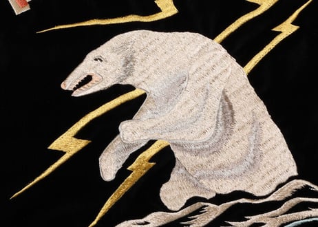テーラー東洋スカジャン 別珍 Velveteen Souvenir Jacket “POLAR BEAR” × “ALASKA MAP”