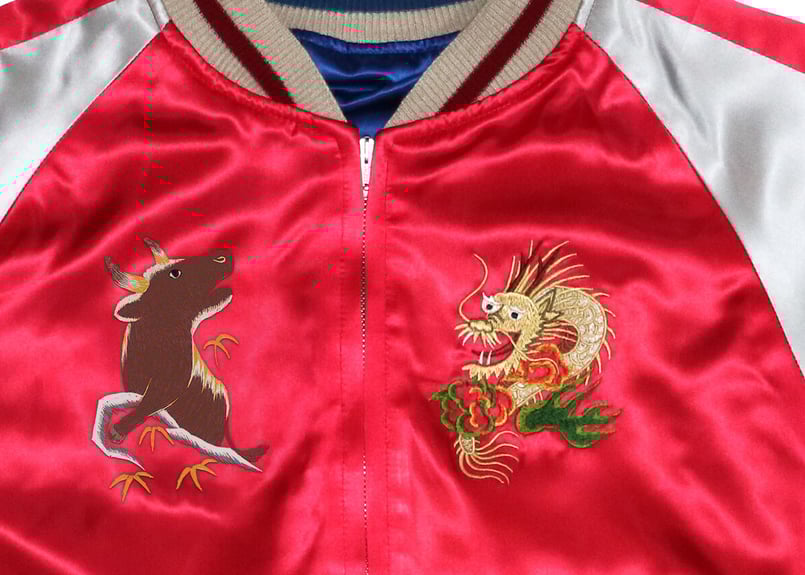 ヴィンテージスカジャン　※サイズご注意ください 楽天市場】HOUSTON（ヒューストン） VELVETTEN SOUVENIR JACKET ALASKA