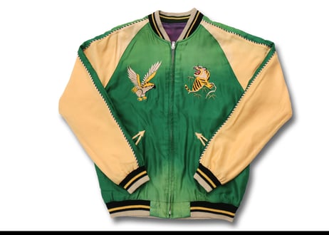 TAILOR TOYO テーラー東洋スカジャン ACETATE SOUVENIR JACKET AGING MODEL“GOLD DRAGON×”RED EAGLE”横須賀MIKASA