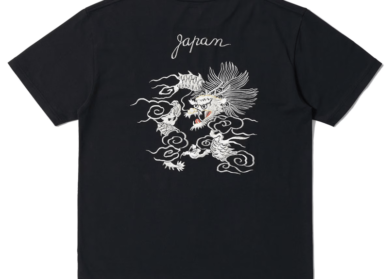 テーラー東洋 TAILOR TOYO SUKA T-SHIRT EMBROIDERED “DR