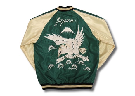 タイトル：TAILOR TOYO テーラー東洋 ACETATE SOUVENIR JACKET "舞子"X"WHITE EAGLE"横須賀MIKASA