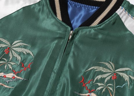 テーラー東洋スカジャン  ACETATE SOUVENIR JACKET“EAGLE & DRAGON” × “HAWAII MAP”