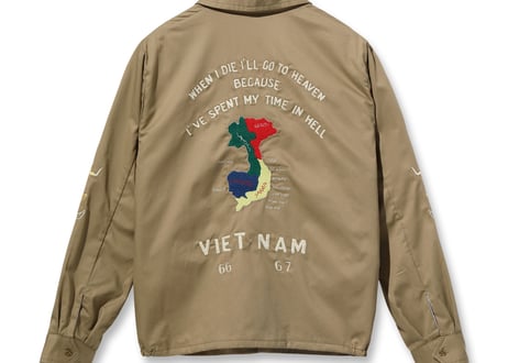 テーラー東洋 ベトジャンLate 1960s Style Cotton Vietnam Jacket “VIETNAM MAP”TT15493ベージュ