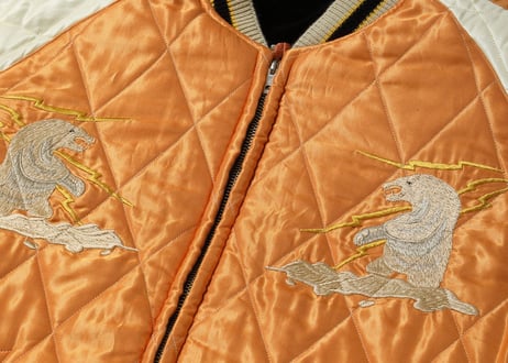 テーラー東洋スカジャン 別珍(べっちん) Velveteen Souvenir Jacket “POLAR BEAR” × “ALASKA MAP”
