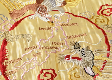 テーラー東洋スカジャン  ACETATE SOUVENIR JACKET“DRAGON × TIGER” × “EAGLE”