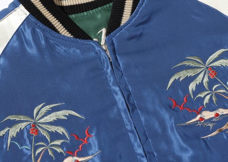 テーラー東洋スカジャン  ACETATE SOUVENIR JACKET“EAGLE & DRAGON” × “HAWAII MAP”