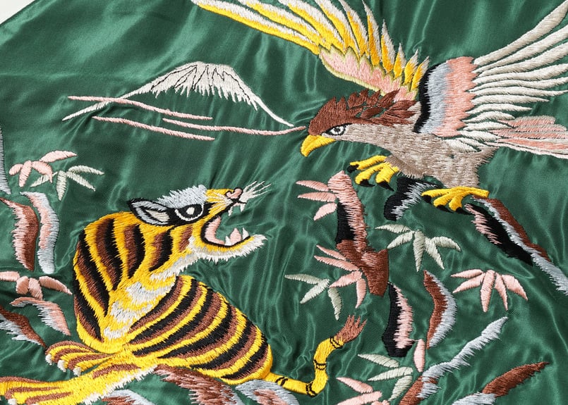 テーラー東洋スカジャン ACETATE SOUVENIR JACKET“EAGLE & TI