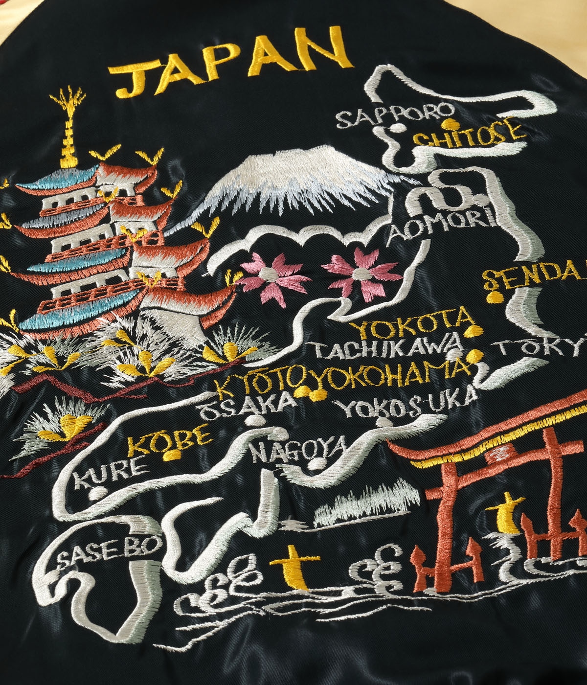 テーラー東洋スカジャン ACETATE SOUVENIR JACKET “JAPAN MAP テーラー東洋スカジャン ACETATE SOUVENIR JACKET “JAPAN MAP