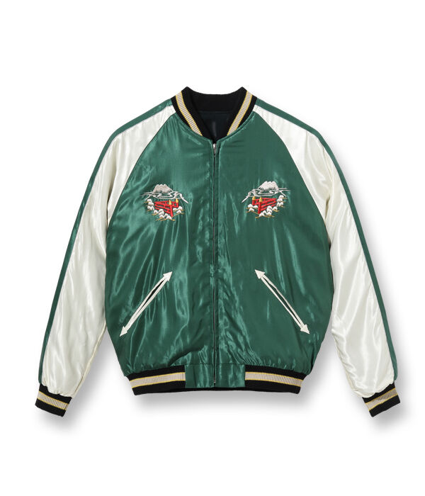 テーラー東洋スカジャン ACETATE SOUVENIR JACKET “WHITE DRA