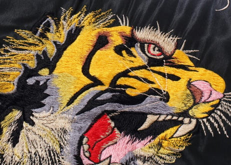 テーラー東洋スカジャン Acetate Souvenir Jacket “TIGER HEAD” × “DRAGON” (AGING MODEL)