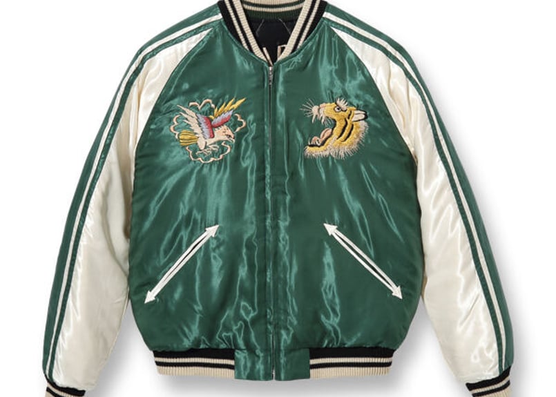 テーラー東洋 / Acetate Souvenir Jacket テーラー東洋スカジャン Acetate Souvenir Jacket “DRAGON” ×