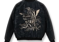 テーラー東洋スカジャン  Acetate Quilted Souvenir Jacket  “BLACK EAGLE” × “LANDSCAPE”