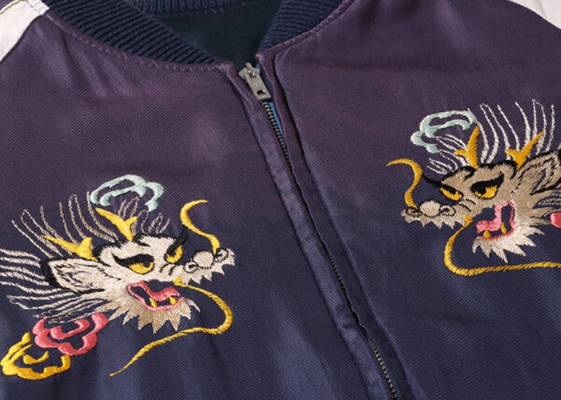 テーラー東洋スカジャン Acetate Souvenir Jacket“EAGLE” × “D