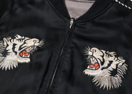 テーラー東洋 港商  限定Acetate Souvenir Jacket KOSHO & CO. Special Edition “WHITE TIGER” × “JAPAN MAP”