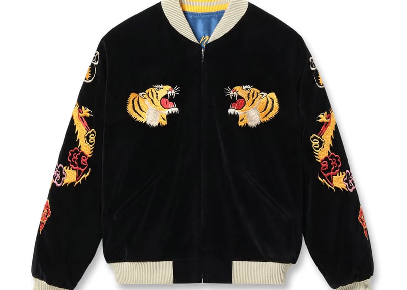 専用　テーラー東洋 サテン スカジャン 虎 鷹 刺繍 横田基地 1950 1月2日発売 限定テーラー東洋別珍Mid 1950s Style Velveteen Souv