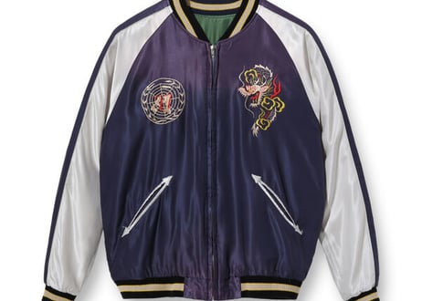 テーラー東洋スカジャン Acetate Souvenir Jacket“DUELLING DRAGONS” × “U.S.S. PRINCETON” (AGING MODEL)