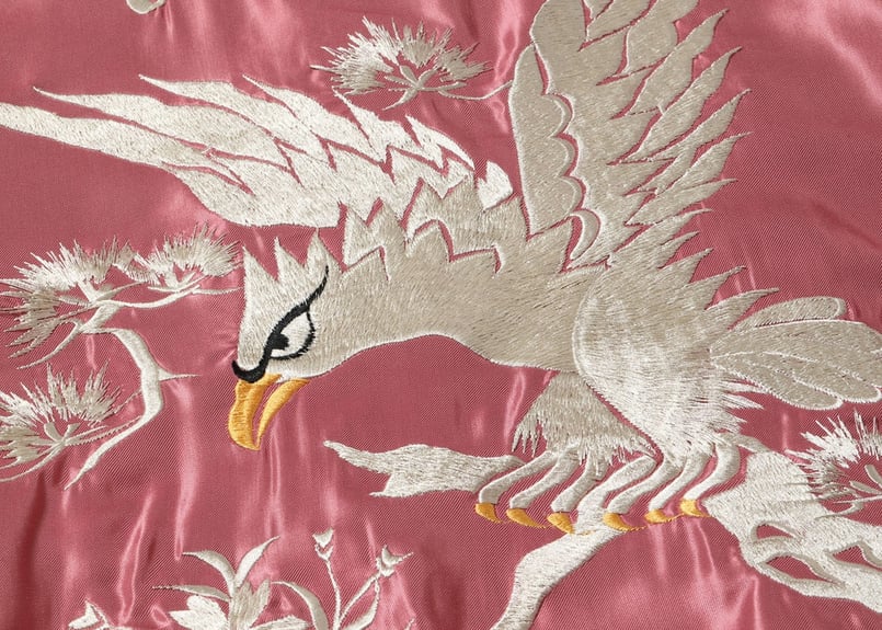 テーラー東洋スカジャン ACETATE SOUVENIR JACKET“WHITE EAGL