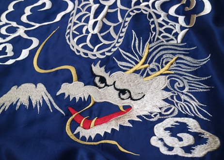 TAILOR TOYO テーラー東洋 ACETATE SOUVENIR JACKET "ROARING TIGER"x"WHITE DRAGON" 横須賀MIKASA