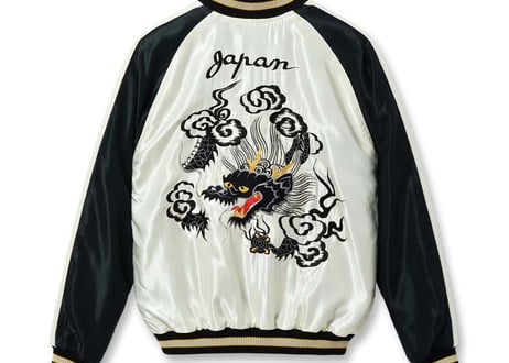 テーラー東洋スカジャン Acetate Souvenir Jacket “ROARING TIGER” × “BLACK DRAGON”