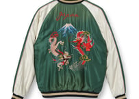 テーラー東洋スカジャン Acetate Souvenir Jacket“DUELLING DRAGONS” × “U.S.S. PRINCETON” (AGING MODEL)