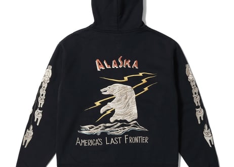 【正規品】横須賀MIKASA 刺繍ジャンパー MIKASA オリジナルスカジャン 『花龍 ブラック×ブラック』 薄手