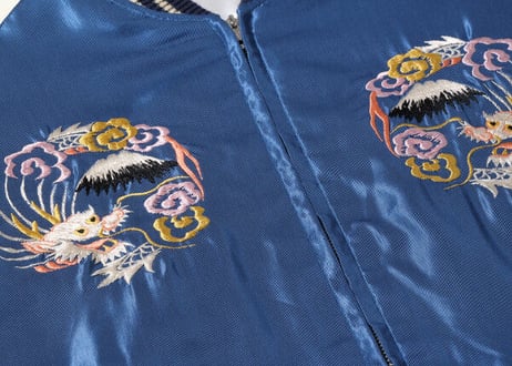 テーラー東洋スカジャン  ACETATE SOUVENIR JACKET “EAGLE” × “JAPAN MAP”