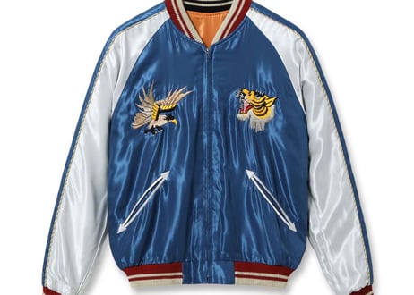 テーラー東洋スカジャン  Acetate Souvenir Jacket “TIGER HEAD” × “JAPAN MAP”