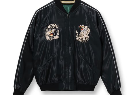 テーラー東洋スカジャン  ACETATE SOUVENIR JACKET “WHITE DRAGON” × “LANDSCAPE”