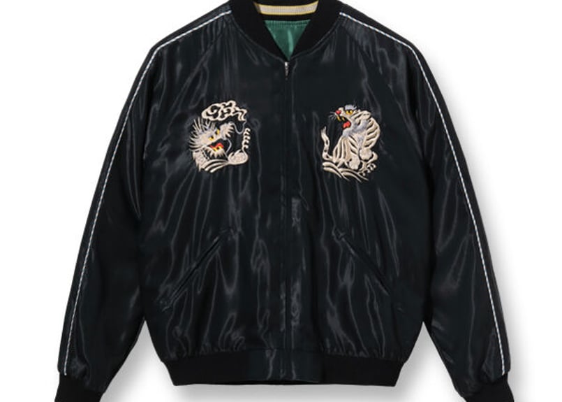 テーラー東洋スカジャン ACETATE SOUVENIR JACKET “WHITE DRA