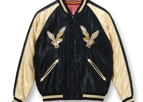 テーラー東洋スカジャン  ACETATE SOUVENIR JACKET “JAPAN MAP” × “EAGLE & DRAGON”