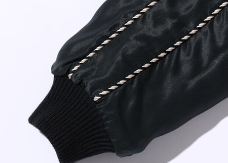 テーラー東洋スカジャン  Acetate Quilted Souvenir Jacket  “BLACK EAGLE” × “LANDSCAPE”