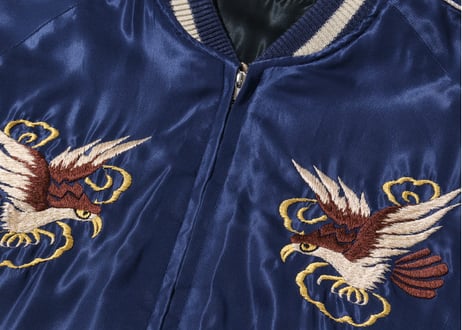テーラー東洋スカジャン  ACETATE SOUVENIR JACKET “DRAGON HEAD” × “ROARING TIGER”辰 龍