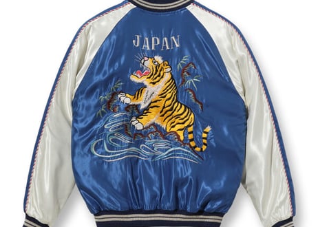 テーラー東洋スカジャン  ACETATE SOUVENIR JACKET “ROARING TIGER” × “SPIDERWEB, SNAKE AND SKULL”
