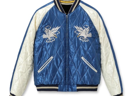 テーラー東洋スカジャン 別珍(べっちん) Velveteen Souvenir Jacket “ROARING TIGER” × “WHITE EAGLE”