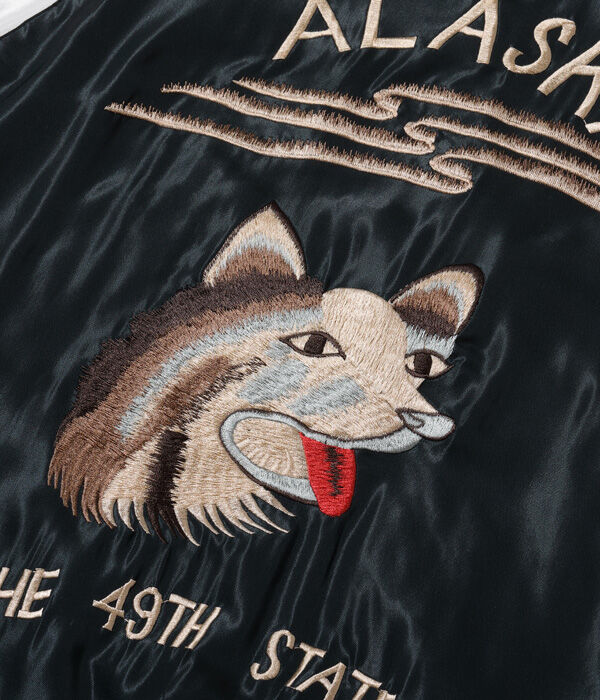 東洋 アラスカ ハスキー スカジャン 刺繍 リバーシブル テーラー東洋スカジャン ACETATE SOUVENIR JACKET “ALASKAN F