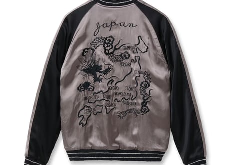 テーラー東洋 港商  限定Acetate Souvenir Jacket KOSHO & CO. Special Edition “WHITE TIGER” × “JAPAN MAP”